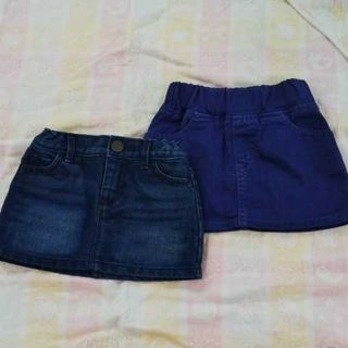 ベビーギャップ(babyGAP)のベビーギャップ デニムスカート ラゲッジワークス セット(スカート)