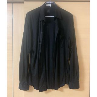 ヨウジヤマモト(Yohji Yamamoto)のヨウジヤマモト　ブラックオーバーシャツ　yohoji yamamoto(シャツ)