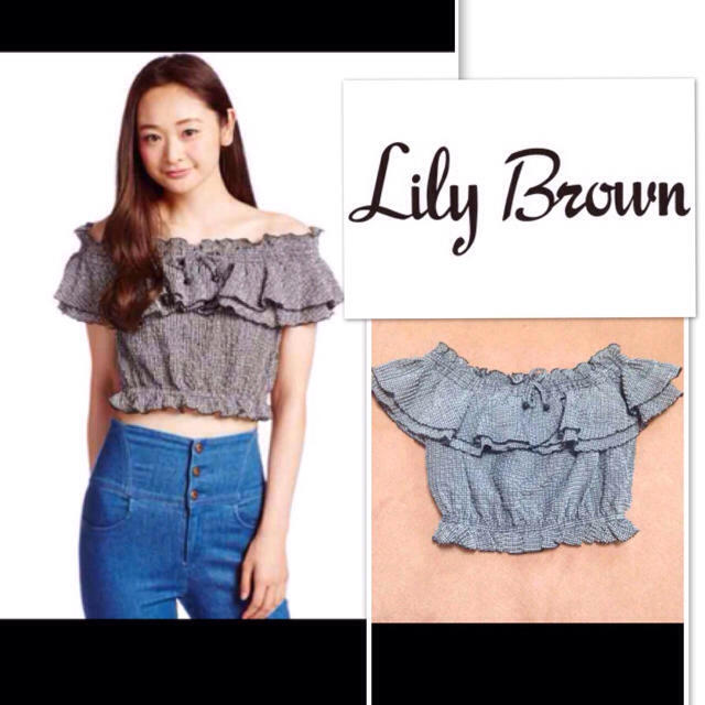 Lily Brown(リリーブラウン)のリリーブラウン ギンガムチェック レディースのトップス(カットソー(半袖/袖なし))の商品写真