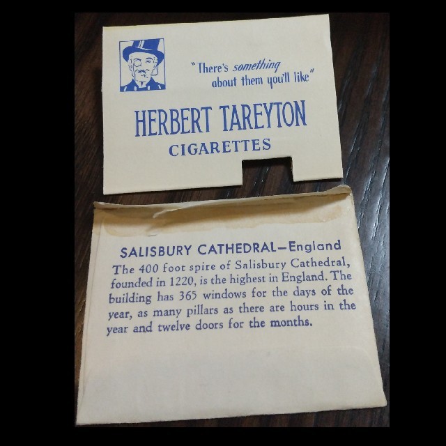 Herbert Tareyton 2, A.T., 1939 アンティークカード 1