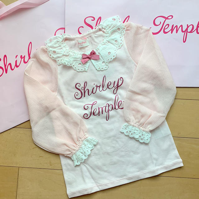 Shirley Temple(シャーリーテンプル)のシャーリーテンプル🎀カットソー　110センチ キッズ/ベビー/マタニティのキッズ服女の子用(90cm~)(Tシャツ/カットソー)の商品写真