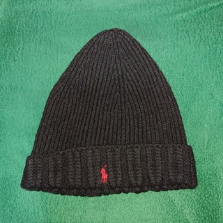 ポロラルフローレン(POLO RALPH LAUREN)のポロラルフローレンのニット帽  ブラック レディース(ニット帽/ビーニー)