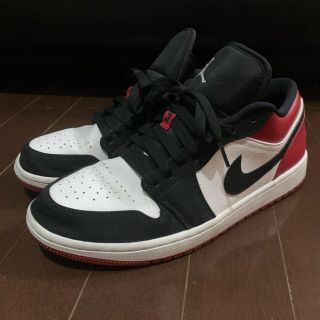 ナイキ(NIKE)のAIR JORDAN 1 LOW BLACK TOE (スニーカー)