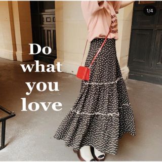 フーズフーチコ(who's who Chico)のtreatürself dot Paris tiered skirt(ロングスカート)