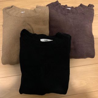 マウジー(moussy)のmoussy ニットセット　ザラデニム(ニット/セーター)