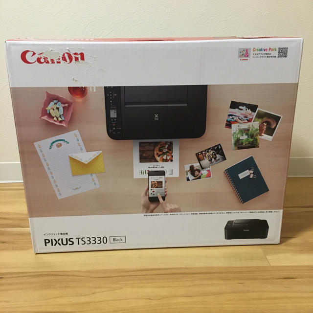 Canon(キヤノン)の【即購入OK】新品　 Canon 複合機プリンター PIXUS TS3330 黒 スマホ/家電/カメラのPC/タブレット(PC周辺機器)の商品写真