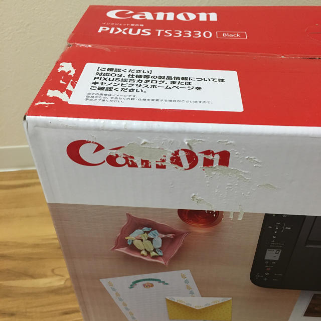 Canon(キヤノン)の【即購入OK】新品　 Canon 複合機プリンター PIXUS TS3330 黒 スマホ/家電/カメラのPC/タブレット(PC周辺機器)の商品写真