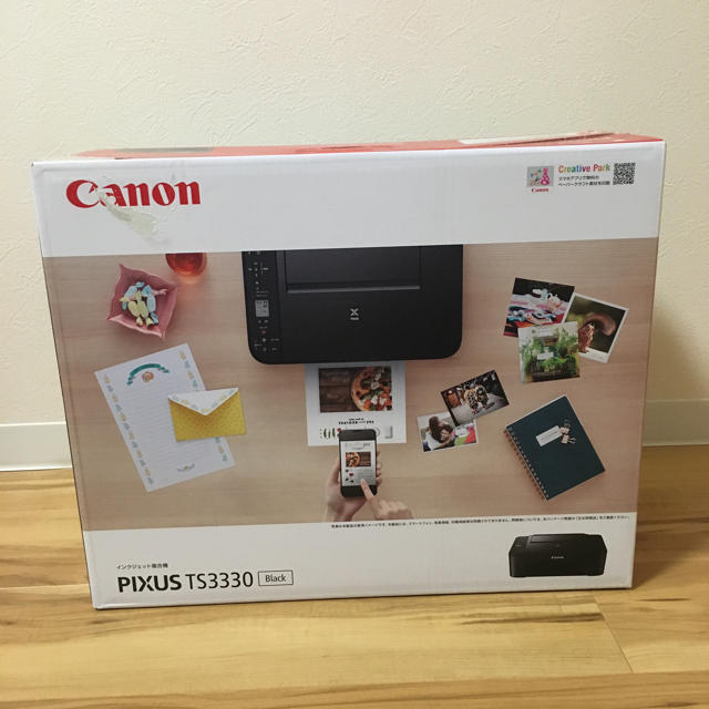 Canon(キヤノン)の【即購入OK】新品　 Canon 複合機プリンター PIXUS TS3330 黒 スマホ/家電/カメラのPC/タブレット(PC周辺機器)の商品写真