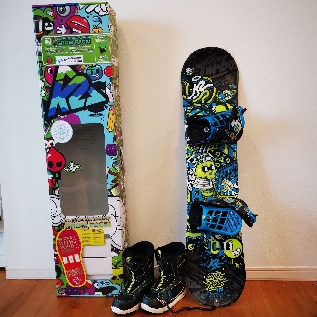 K2 - K2 キッズ スノーボード 3点セット 板110cm/ブーツ21㎝〜23㎝の