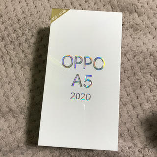 アンドロイド(ANDROID)のSIMフリー　OPPO A5 2020 グリーン　新品　未開封(スマートフォン本体)