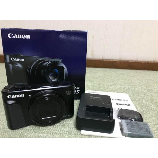 Canon デジタルカメラ PowerShot SX740 HS ブラック  スマホ/家電/カメラのカメラ(コンパクトデジタルカメラ)の商品写真