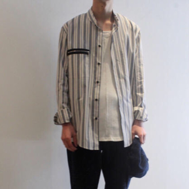 SUNSEA(サンシー)のSUNSEA BLUE NOTE STRIPE SHIRT 18S29 サイズ3 メンズのトップス(シャツ)の商品写真