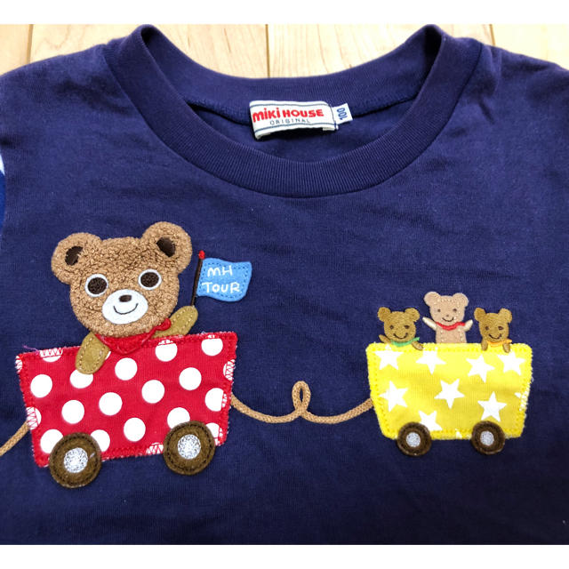 専用☆ミキハウス   Tシャツ　トロッコ　プッチー  100 キッズ/ベビー/マタニティのキッズ服男の子用(90cm~)(Tシャツ/カットソー)の商品写真