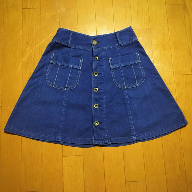 LOWRYS FARM(ローリーズファーム)のデニム 台形スカート レディースのスカート(ミニスカート)の商品写真