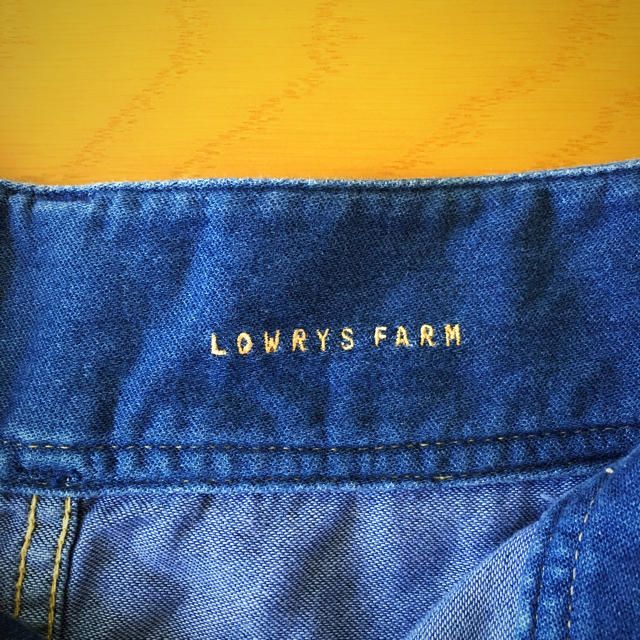 LOWRYS FARM(ローリーズファーム)のデニム 台形スカート レディースのスカート(ミニスカート)の商品写真