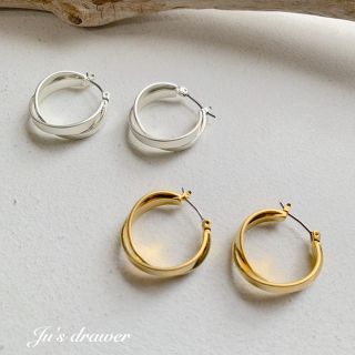 new!! ▷クロス リボン ピアス(ピアス)