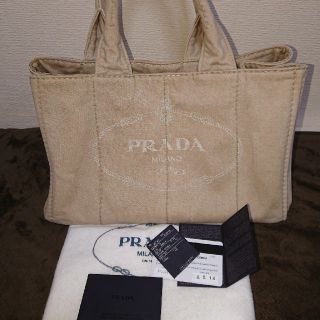 PRADA  プラダ ♡ カナパ・CORDA・ベージュ・Ｓ