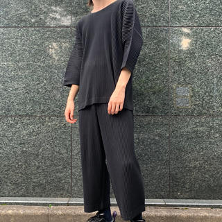 プリーツプリーズイッセイミヤケ(PLEATS PLEASE ISSEY MIYAKE)のISSEY MIYAKE プリーツセットアップ(Tシャツ/カットソー(七分/長袖))