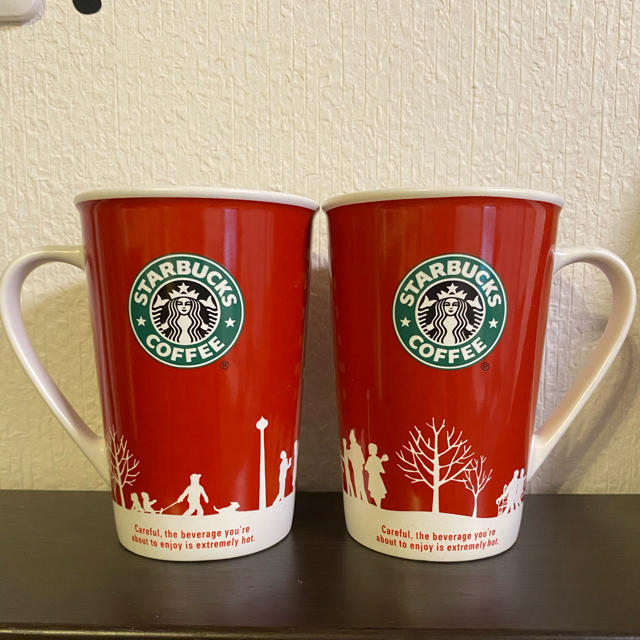 Starbucks Coffee(スターバックスコーヒー)のスターバックス　ペアマグカップ　クリスマス キッズ/ベビー/マタニティの授乳/お食事用品(マグカップ)の商品写真