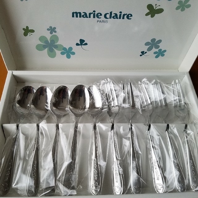 Marie Claire(マリクレール)の【リンちゃん様専用】marie claire　スプーン&フォーク10pc. インテリア/住まい/日用品のキッチン/食器(カトラリー/箸)の商品写真