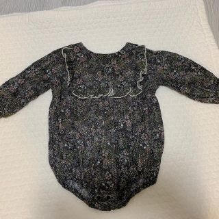 まりも様専用　　ハンドメイド　スクエアフリルロンパース(ロンパース)