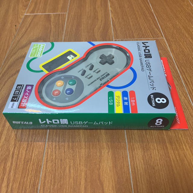 Buffalo(バッファロー)の新品 バッファロー BUFFALO USBゲームパッド スーパーファミコン スマホ/家電/カメラのテレビ/映像機器(その他)の商品写真