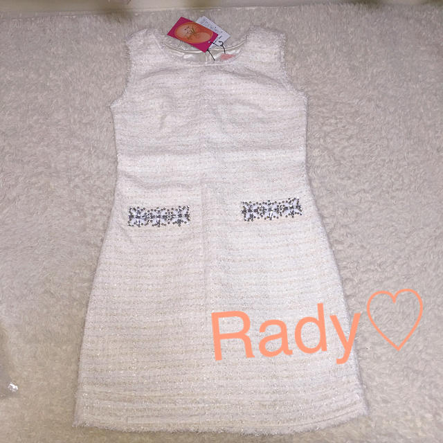 Rady(レディー)の新品♡タグ付き♡Rady ツイードワンピ レディースのワンピース(ミニワンピース)の商品写真