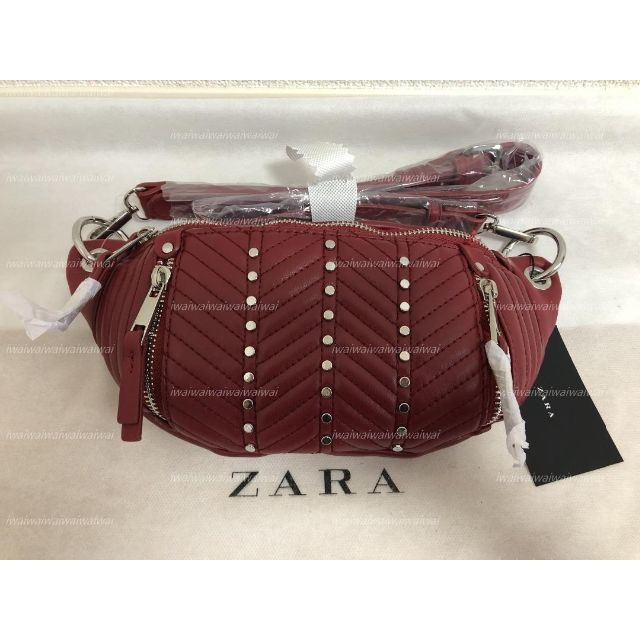 新品 完売品 ZARA スタッズ付き ボディバッグ RD