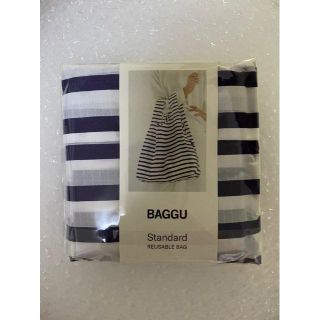 BAGGU standard バグー セイラーストラップ ボーダー(エコバッグ)