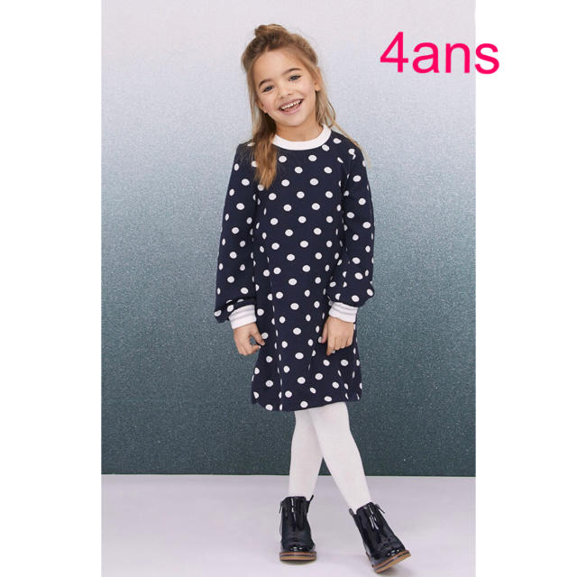 PETIT BATEAU(プチバトー)のプチバトー　新品タグ付きワンピース　4ans/104cm キッズ/ベビー/マタニティのキッズ服女の子用(90cm~)(ワンピース)の商品写真