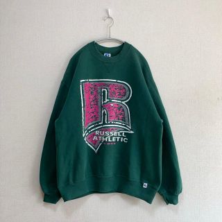 サンタモニカ(Santa Monica)の90s USA製 RUSSELL スウェット L ラッセル トレーナー 古着(スウェット)