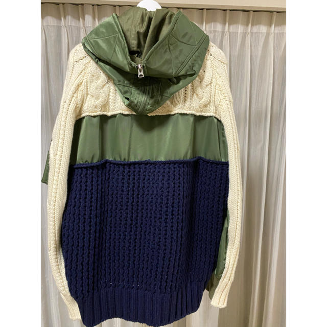 sacai - 19AW サカイ sacai CABLE KNIT×MA-1 サイズ 2の通販 by Toti's