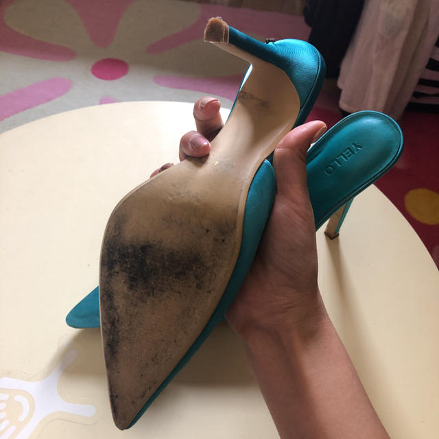 Yellow boots(イエローブーツ)の【完売品】yello TURQUOISE MULES  Lサイズ　ミュール レディースの靴/シューズ(ミュール)の商品写真