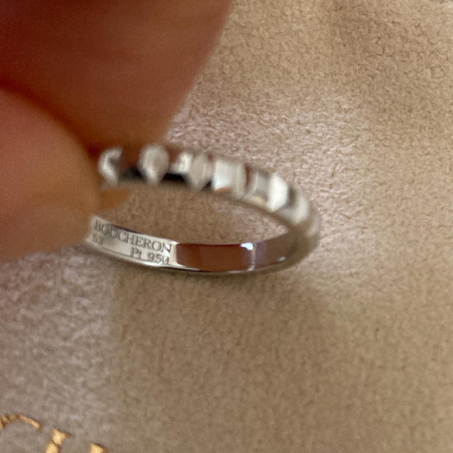 品質満点! BOUCHERON #53 ブシュロン クルドパリ ディアマン Pt 品質満点! BOUCHERON #53 ブシュロン クルドパリ ディアマン Pt