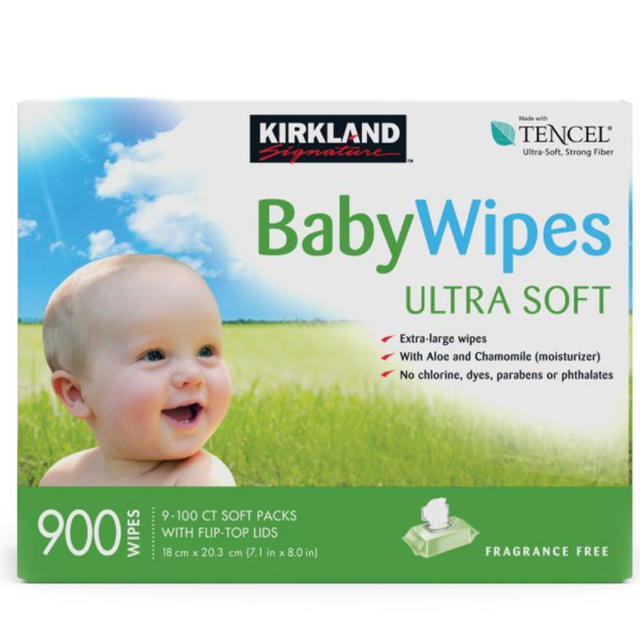 コストコ(コストコ)のコストコ　おしりふき　900枚　Baby Wipes カークランドシグネチャー キッズ/ベビー/マタニティのおむつ/トイレ用品(ベビーおしりふき)の商品写真