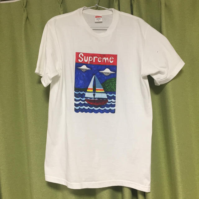 supreme シュプリーム　ヨットTセンターロゴ　sailboat Tee L