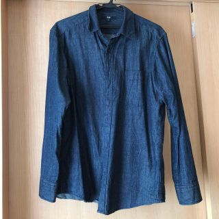 ユニクロ(UNIQLO)のユニクロ＊綿100%デニムシャツ メンズ(シャツ)