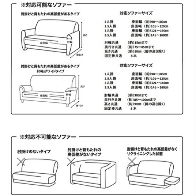 smile様専用！ソファカバー ネイビー 伸縮性 2人がけ 肘あり 美品！！ インテリア/住まい/日用品のソファ/ソファベッド(ソファカバー)の商品写真