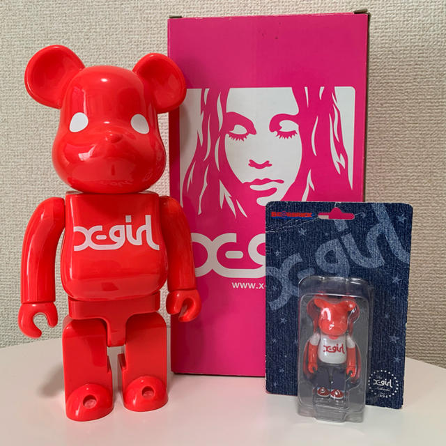 X-girl × BE@RBRICK 100&400% ベアブリック  新品