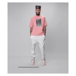 ナイキ(NIKE)のジョーダン　x  ユニオンLA  Tシャツ　ピンク　M(Tシャツ/カットソー(半袖/袖なし))