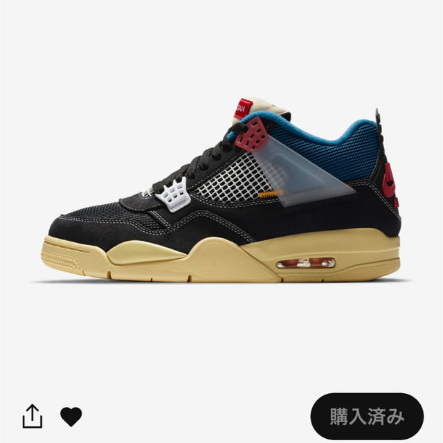 NIKE AJ4 ×Union OFFNOIR 26.0センチ靴/シューズ