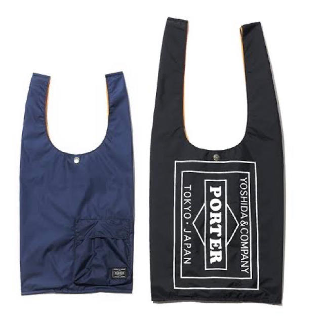 porter GROCERY BAG(CVS) ポーター　エコバッグ ネイビー