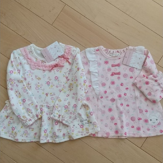 coeur a coeur(クーラクール)の☆90☆クーラクール長袖シャツ キッズ/ベビー/マタニティのキッズ服女の子用(90cm~)(Tシャツ/カットソー)の商品写真