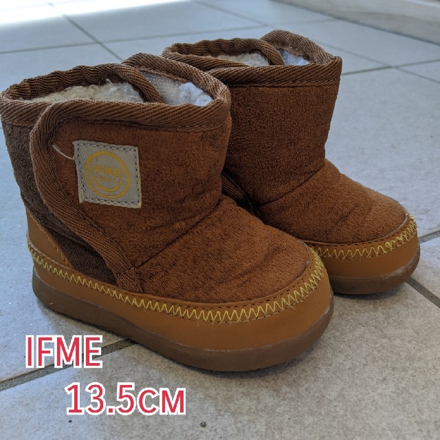 再再♡値下げ♡　IFME　ムートンブーツ　13.5cm キッズ/ベビー/マタニティのベビー靴/シューズ(~14cm)(ブーツ)の商品写真