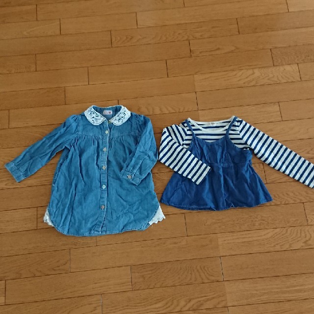 100チュニックワンピース キッズ/ベビー/マタニティのキッズ服女の子用(90cm~)(ワンピース)の商品写真