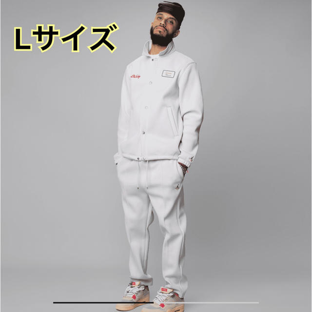 NIKE UNION × JORDAN LA ホワイトコーチジャケット - ナイロンジャケット