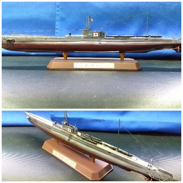 グリーン・ホワイト系 完成品♪ 日本海軍.特型潜水艦.伊-400、プラモ