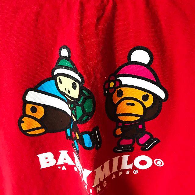 A BATHING APE(アベイシングエイプ)の【BAPE KIDS】BABY MILO ロングT サイズ120 キッズ/ベビー/マタニティのキッズ服女の子用(90cm~)(Tシャツ/カットソー)の商品写真