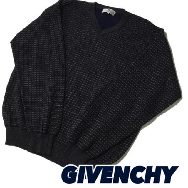 GIVENCHY(ジバンシィ)の正規品【GIVENCHY】ジバンシー メンズニット 総柄 大きめS イタリー製 メンズのトップス(ニット/セーター)の商品写真