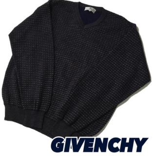 ジバンシィ(GIVENCHY)の正規品【GIVENCHY】ジバンシー メンズニット 総柄 大きめS イタリー製(ニット/セーター)